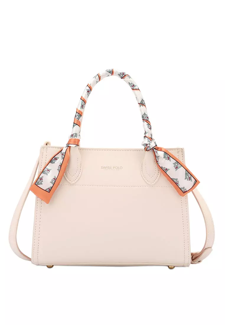 Scarf wrapped top online handle bag