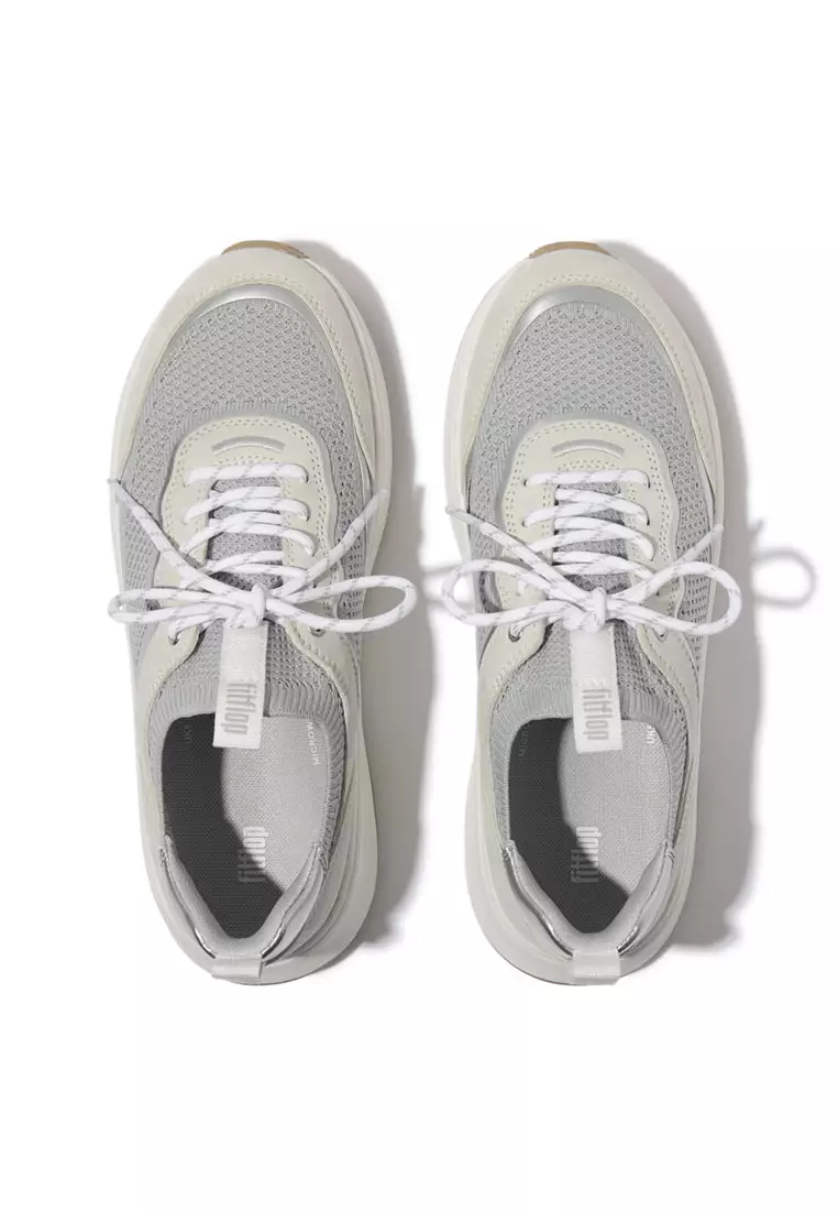 Buy FitFlop F-MODE Women's Knit/Suede Flatform Slip-On Laced