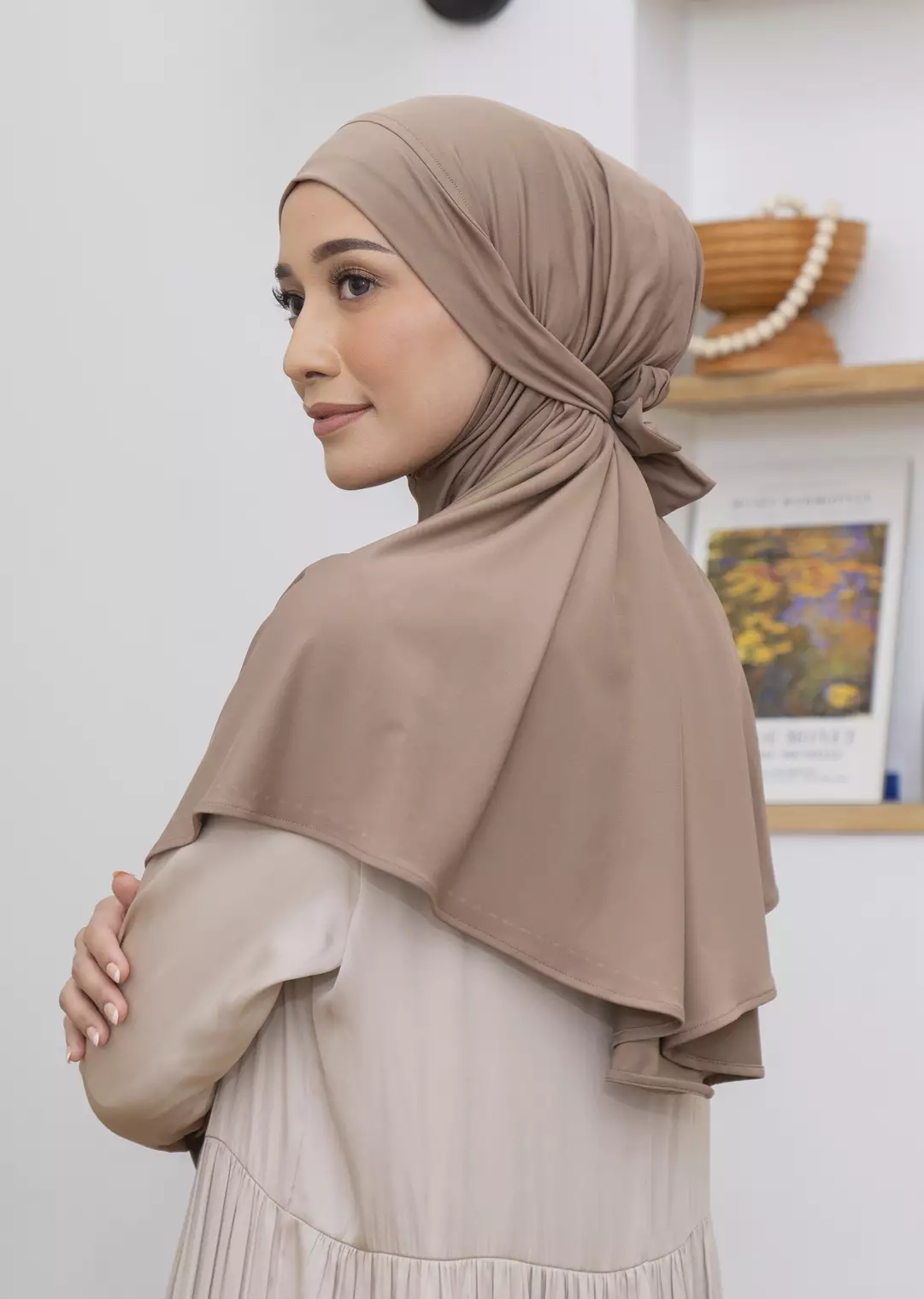 Wafa Instan (French Khimar) Hazelnut