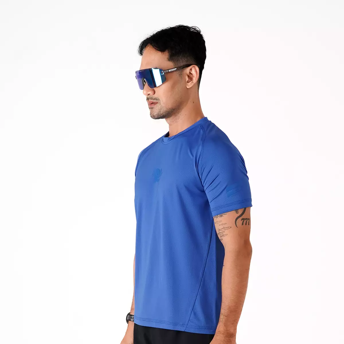 Tiento Jersey Running Men Kaos Olahraga Pria Baju Lari Quick Dry South Blue