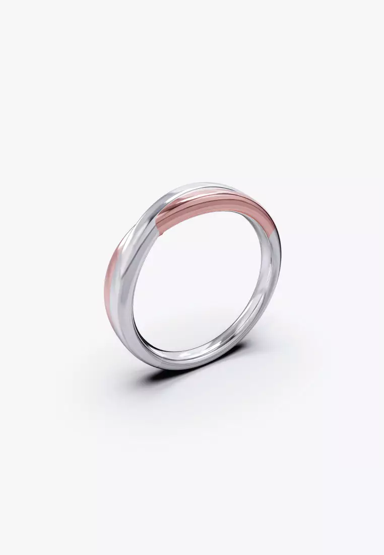 Vinstella Love Bond Dual Colour Couple Ring - Men's