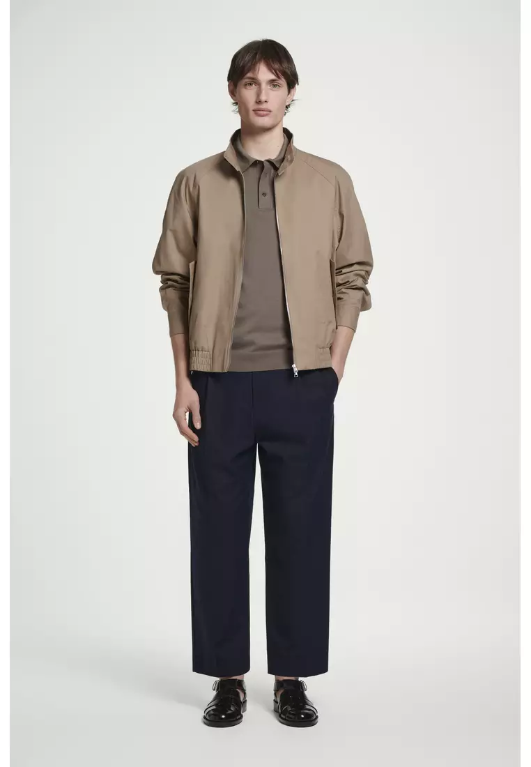 SLIM KNITTED SILK POLO SHIRT