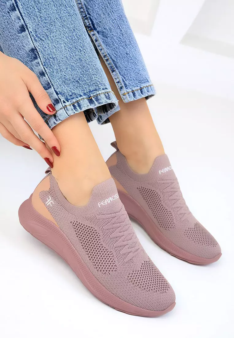 Round Toe Knit Shoes