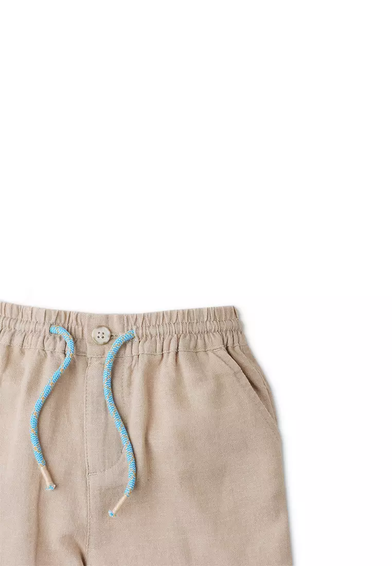 Boys linen clearance drawstring pants