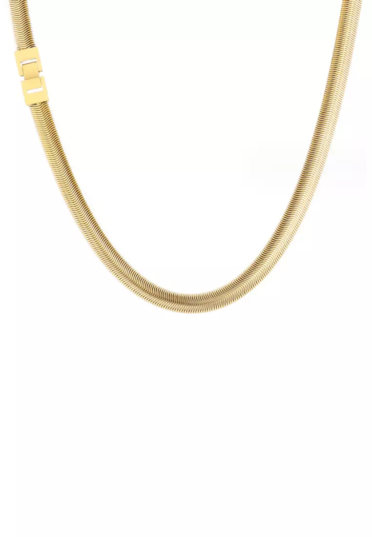 Gold link necklace sale mens