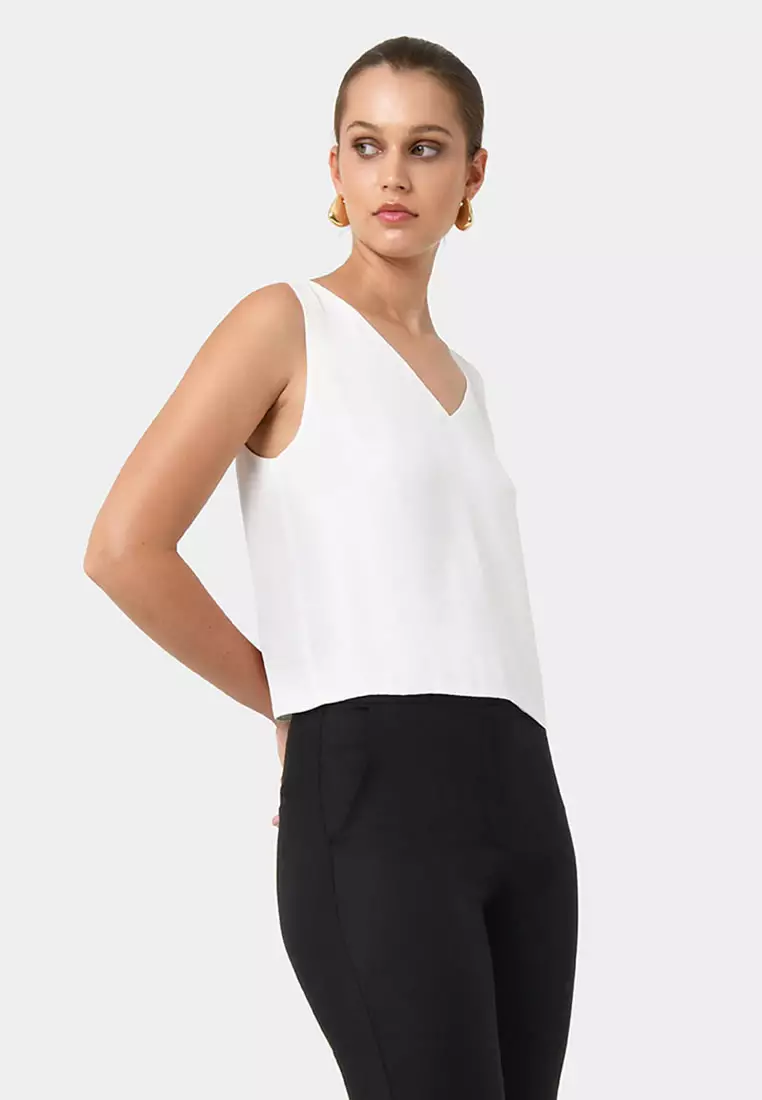 Blair V-neck Crop Top