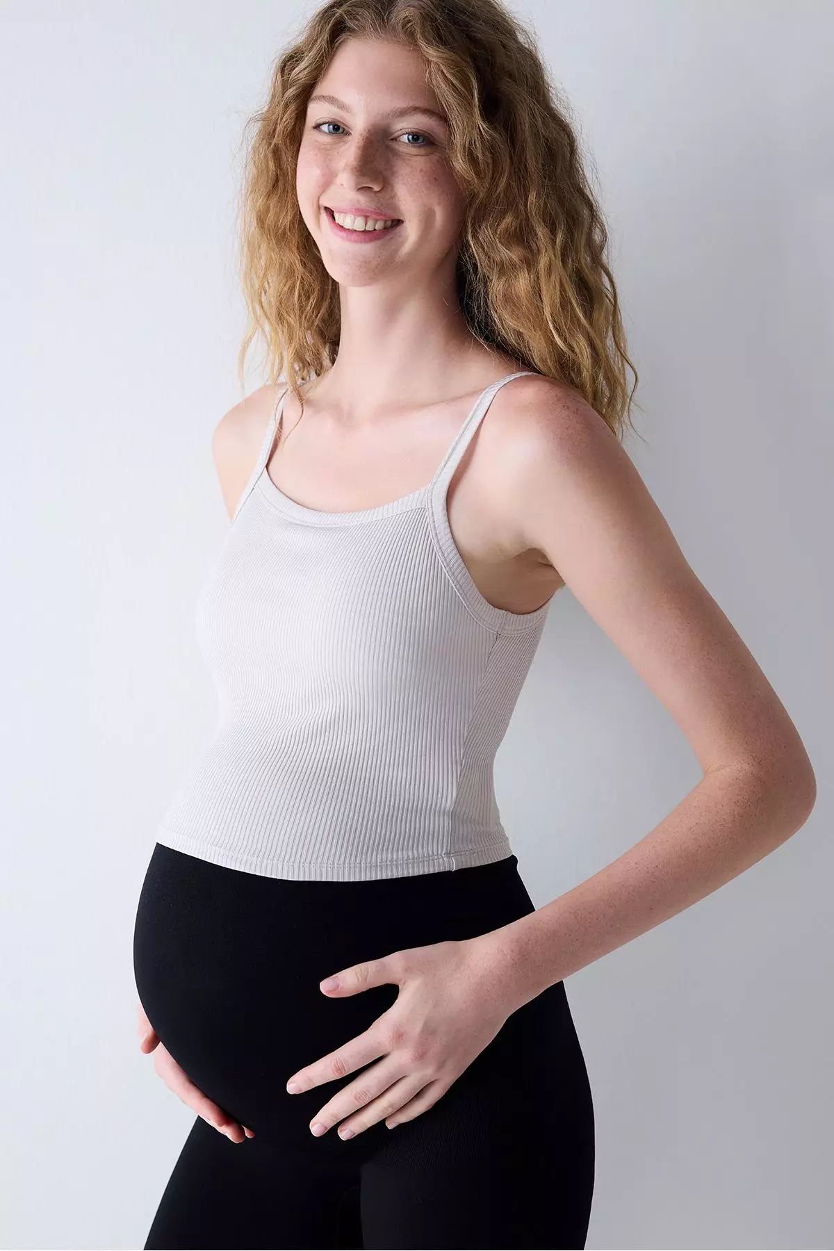 Seamless Black Maternity Leggings