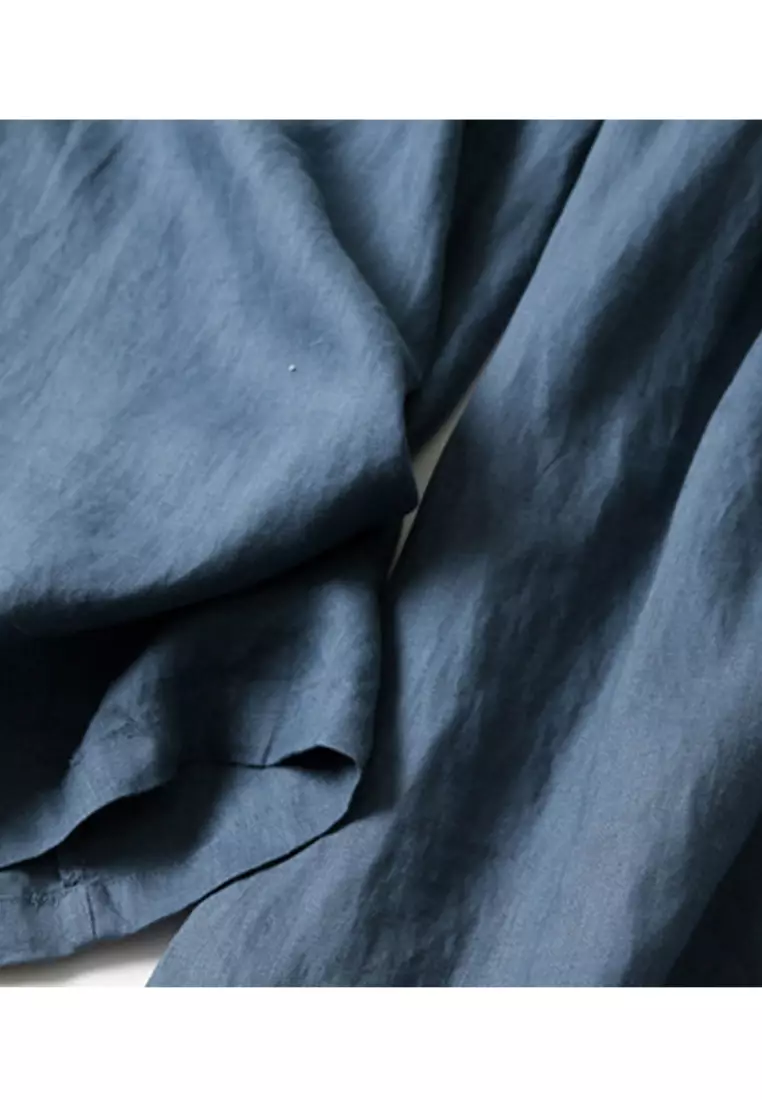 Pituitary Sensation Cotton-flax Wide-legged Pants RZ9032