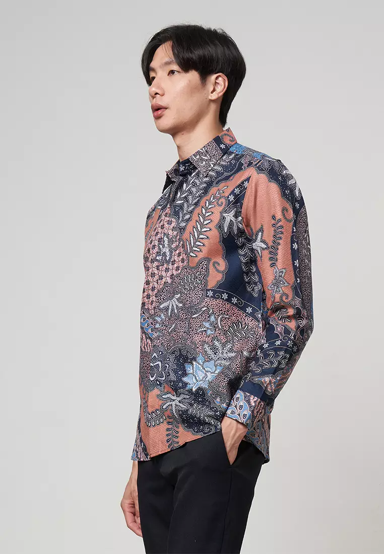 Exclusive Slimfit Asya Kemeja Batik Pria Lengan Panjang