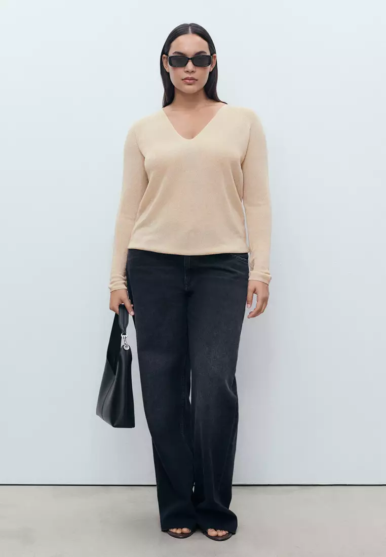 V-Neck Lurex Sweater