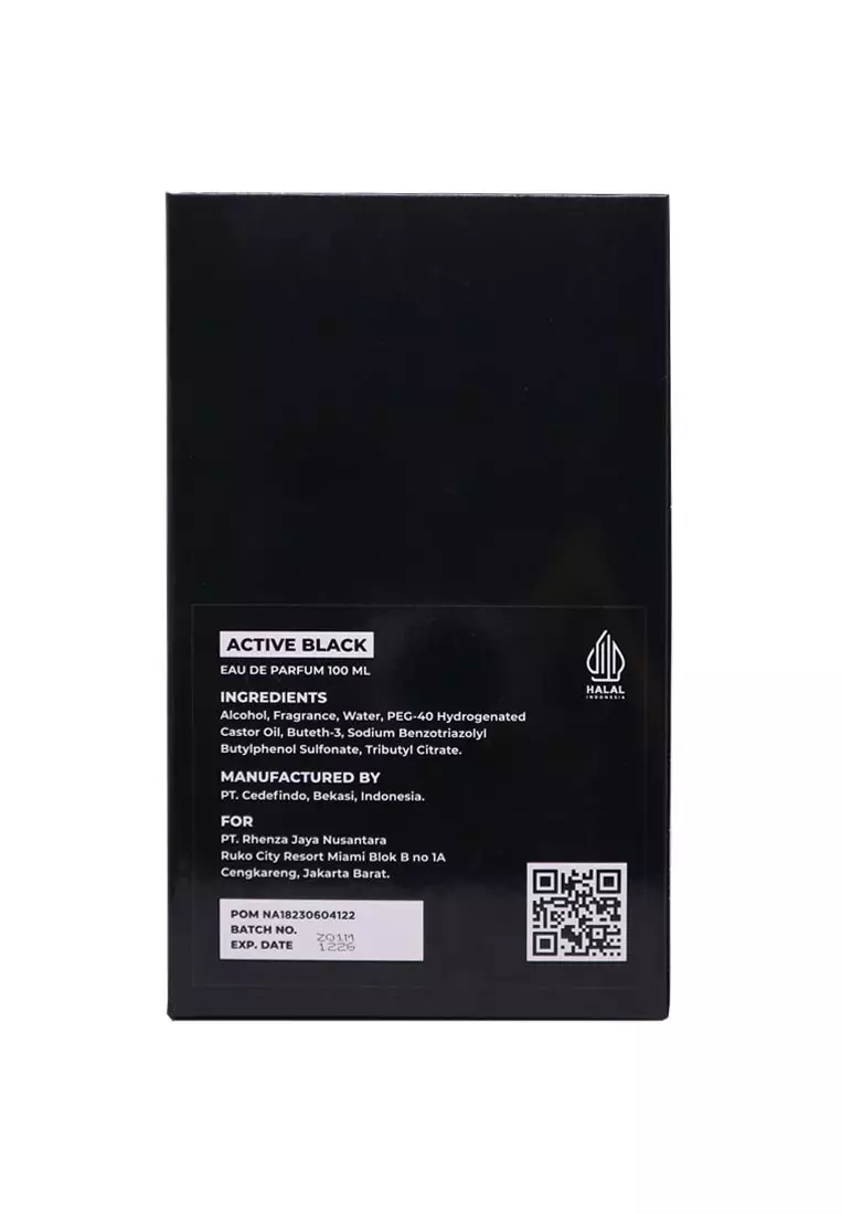 Rhenza Active Black EDP 100 ML