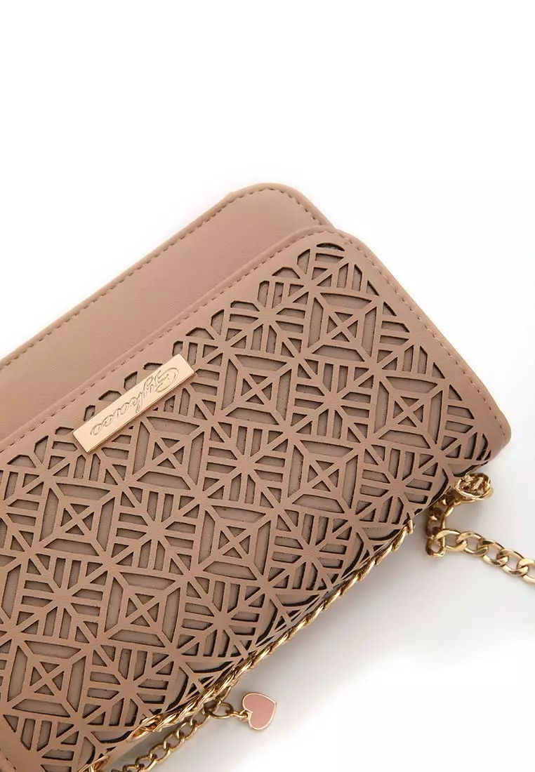 GYKACO HANSOO Khaki - Tas Wanita Sling Bag - Fashion Top Handle Bag (Import)