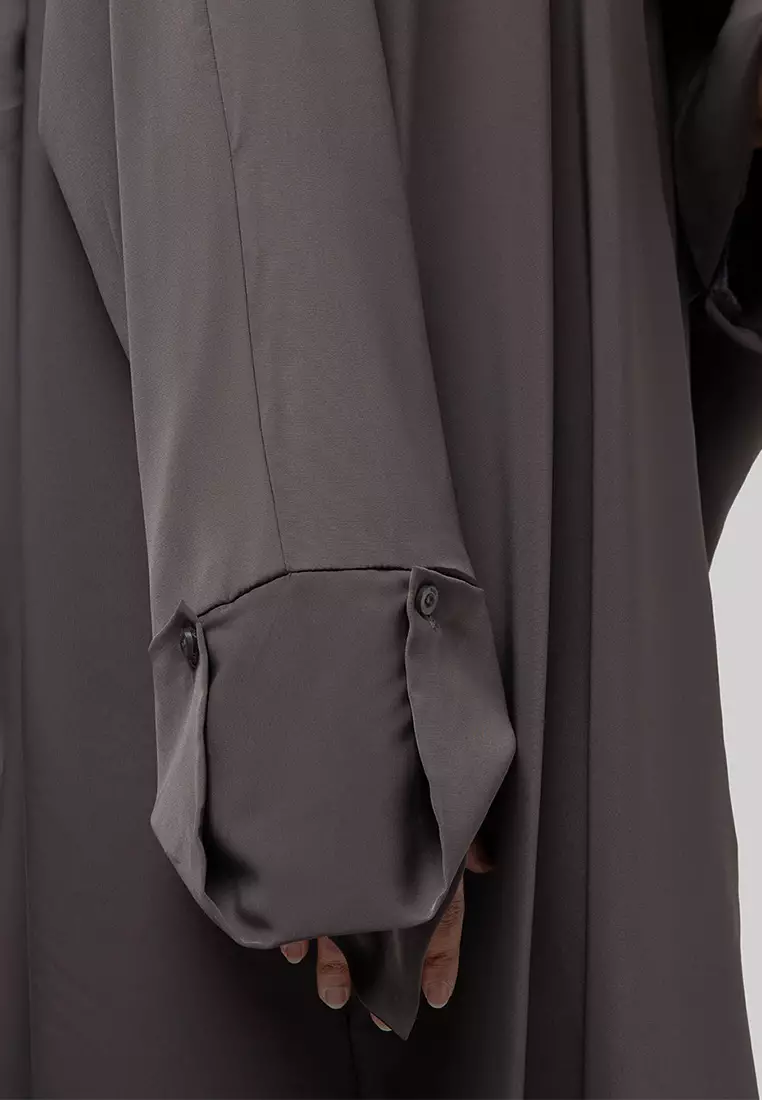 Kami Azyara Loose Abaya Grey