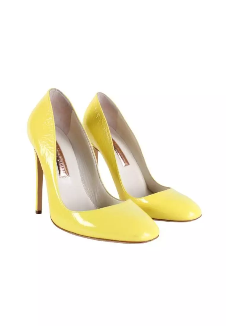 Buy Rupert Sanderson Pre Loved RUPERT SANDERSON Yellow Neon Patent