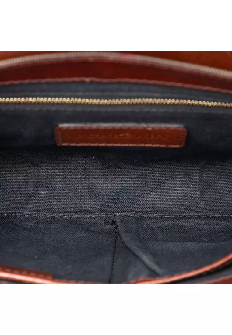Pre-Loved Burberry Leather And House Check Canvas Bridle Abbott Crossbody