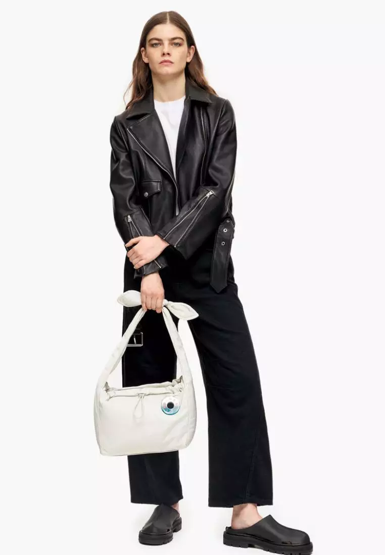 Bimba Y Lola L Sea Salt Nylon Hobo Bag