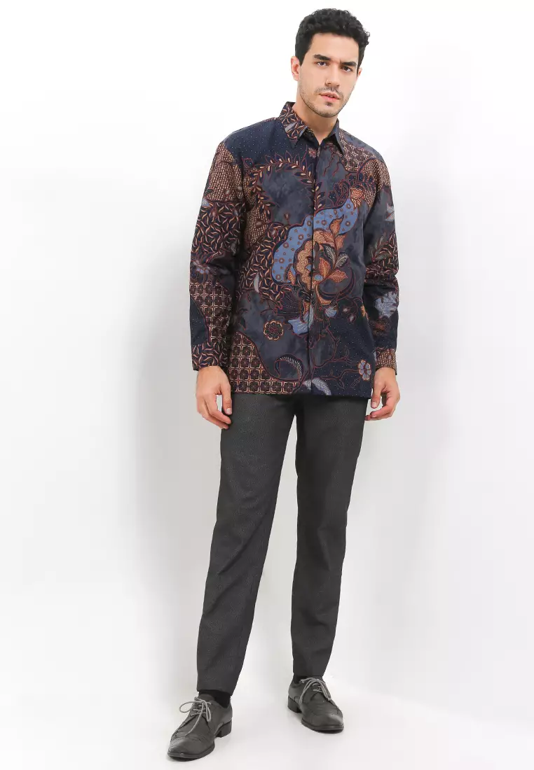 BATIK TALENTA EXCLUSIVE Lengan PANJANG BLUE DENIN PJ