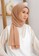 Lozy Hijab orange Bawal Pleats Shawl Nude 99C07AA42147FFGS_2