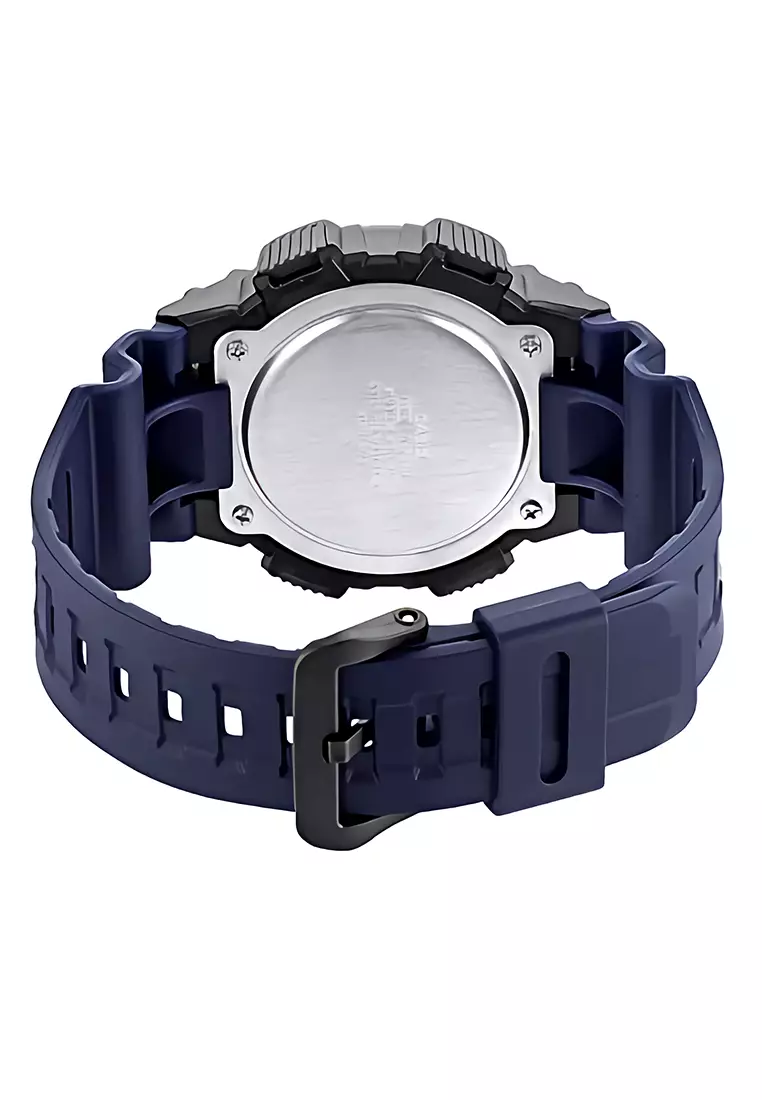 Casio - Jam Tangan Digital Pria - Blue - Resin Strap - W-735H-2AVDF