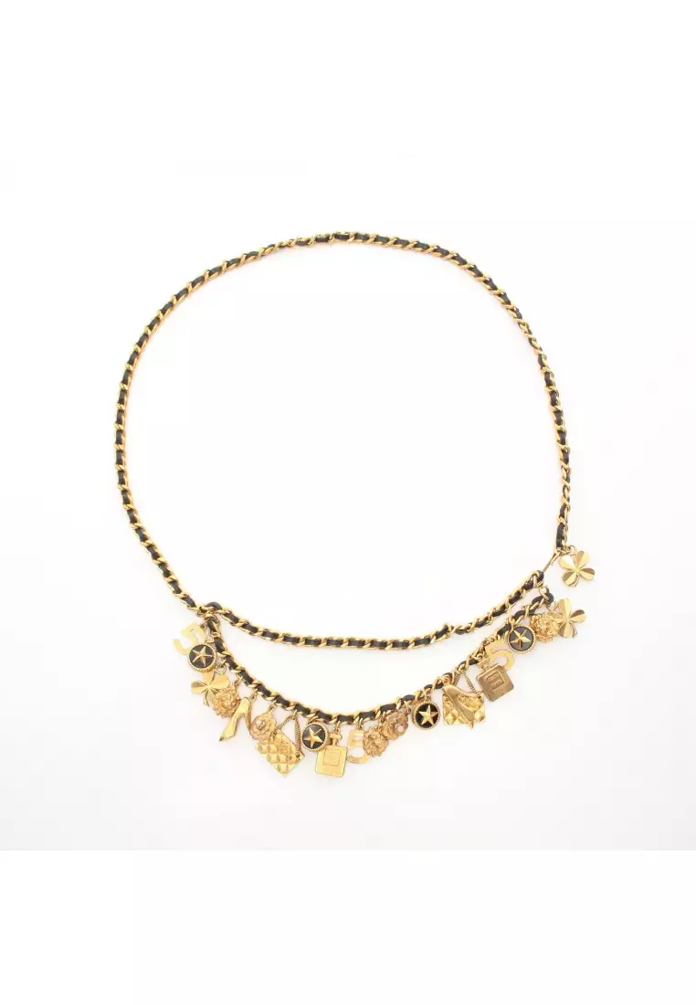 Gold chain cheap belt chanel