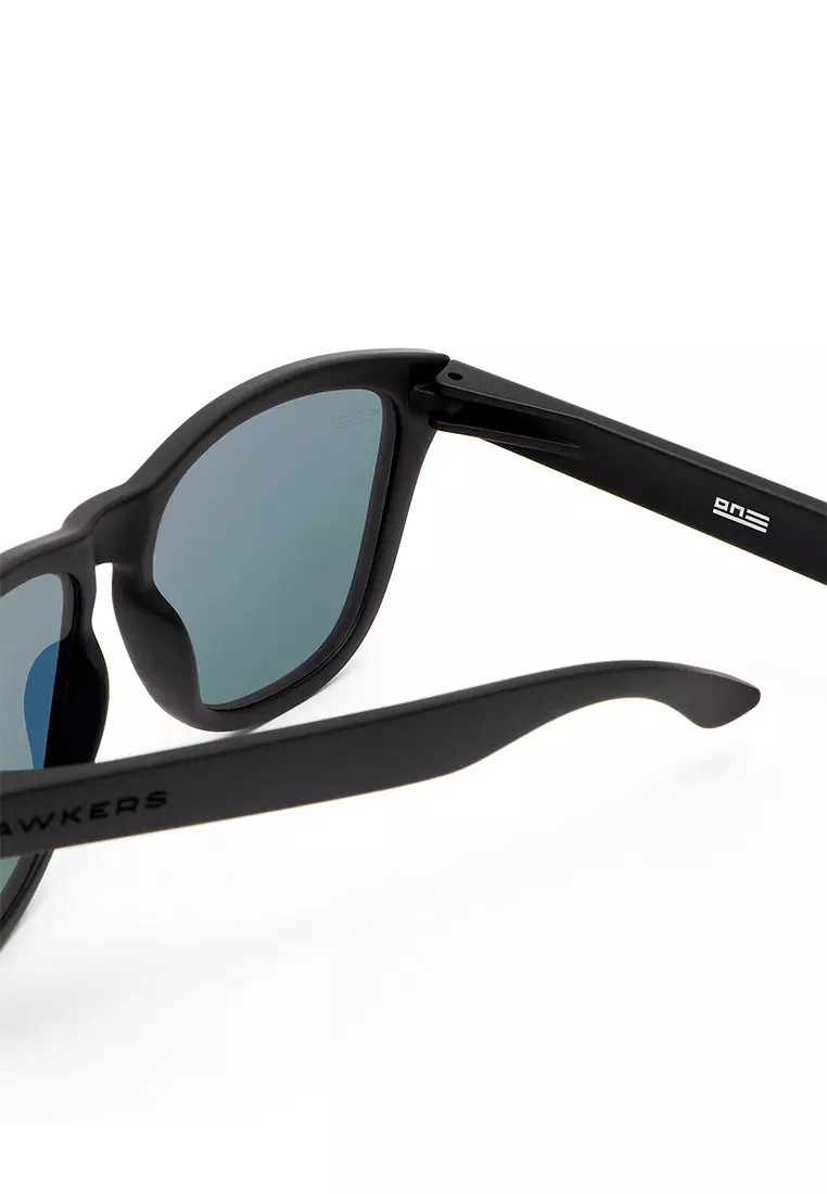 HAWKERS ONE Black Nebula Sunglasses for Men and Women. UV400 Protection. Designed in Spain
