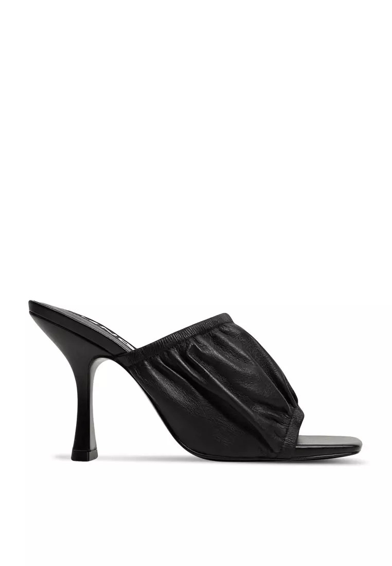 Mango heel store leather mules