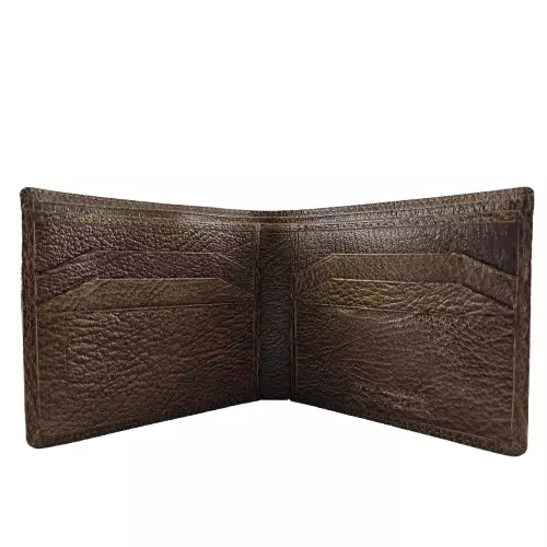 Men Casual Bifold Wallet Card Only Light Brown LA-190