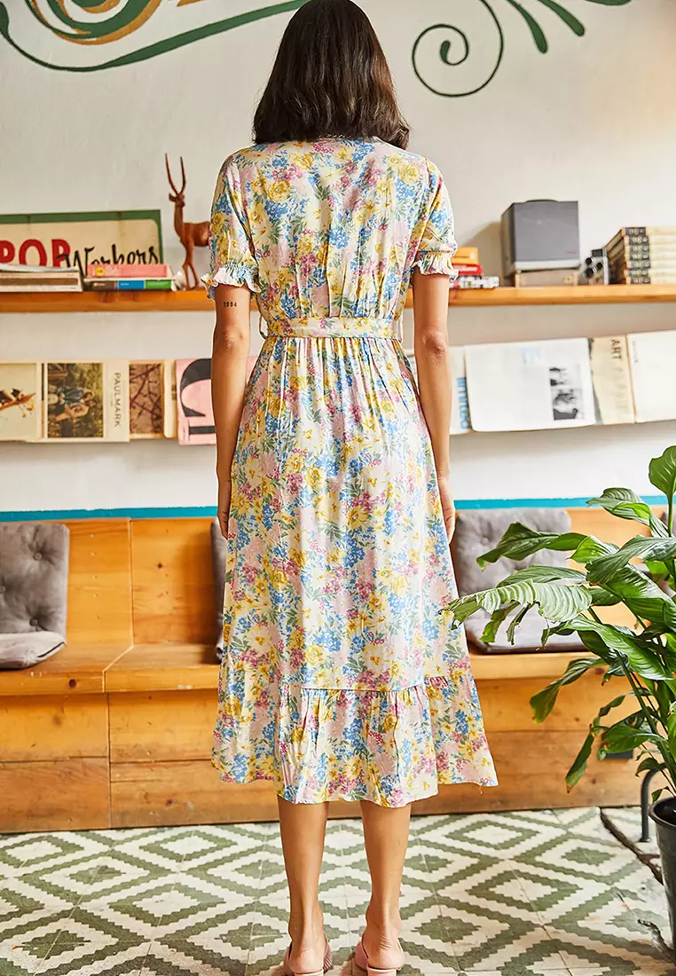 ワンピース ORAFO VISCOSE BLEND MIDI DRESS Billabong Summer Shine Midi Dress | Hobie Surf Shop
