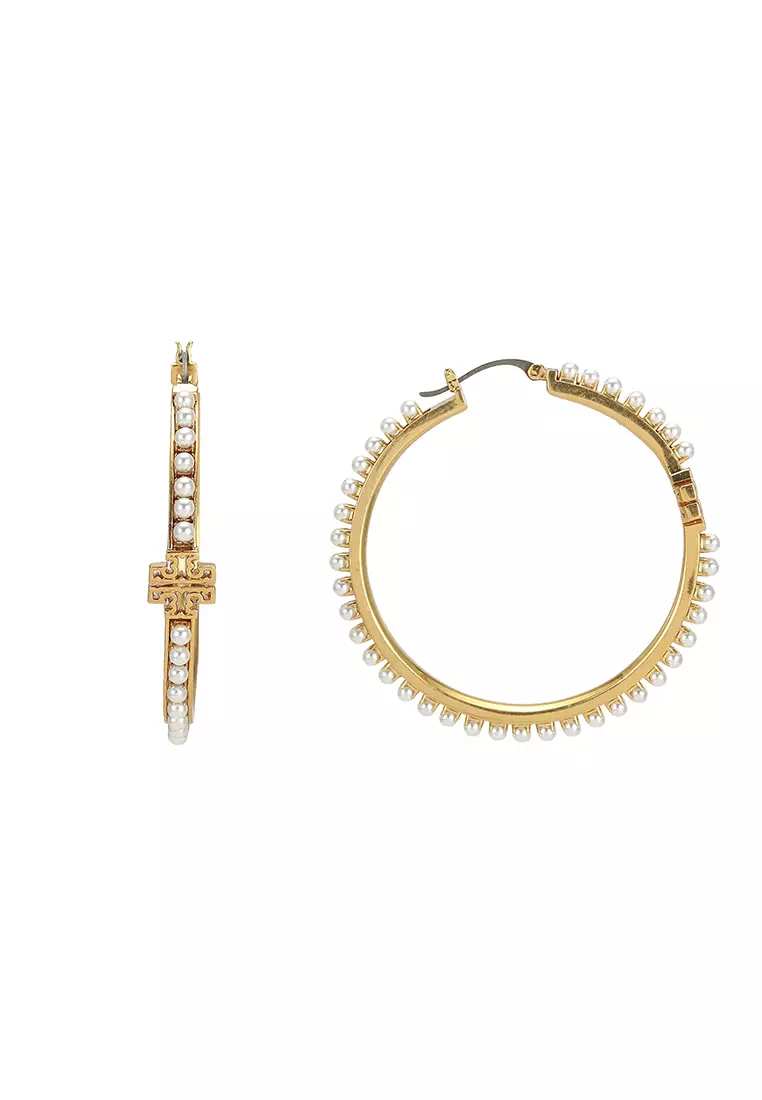 Tory burch earrings hoops deals