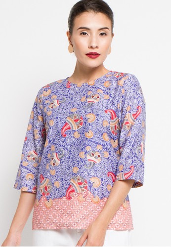 Midway Sleeve Top Riviera