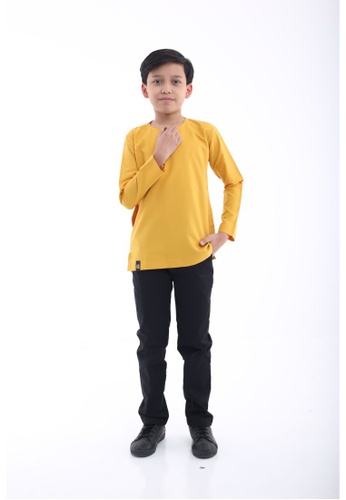 Amar Amran yellow Kurta Azmi Kids 40952KA37C141AGS_1