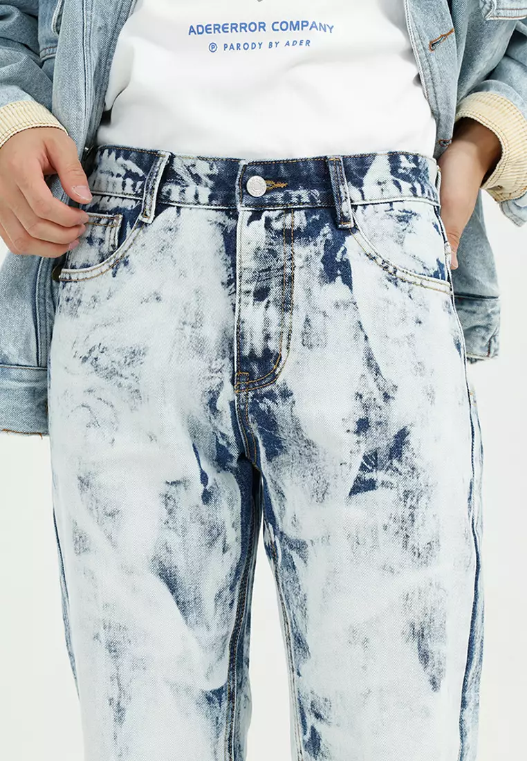 Tie-Dyed Relaxed Fit Jeans M7-D-149