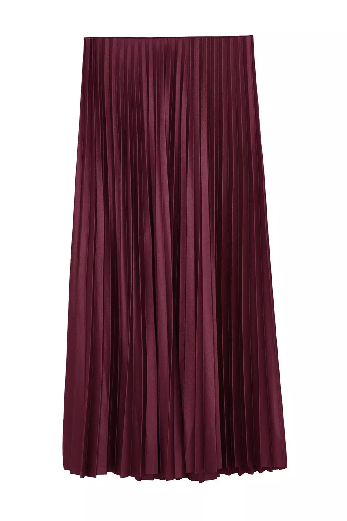 Pleated Maxi Knitted Skirt