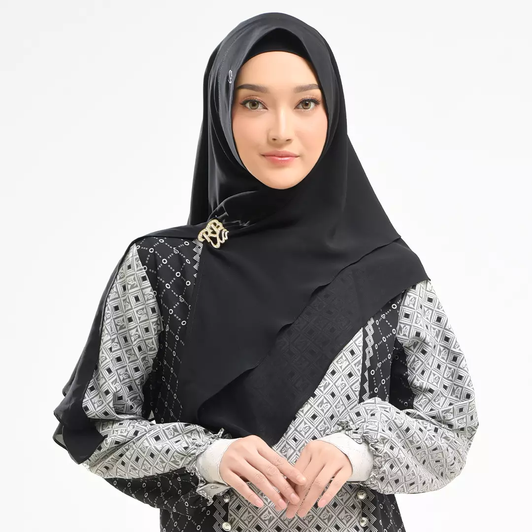 Rabbani - Kerudung Instan Muslim Wanita Dewasa Zetta L - Black