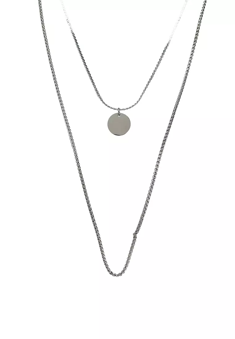 Duolink Stainless Steel Necklace Set