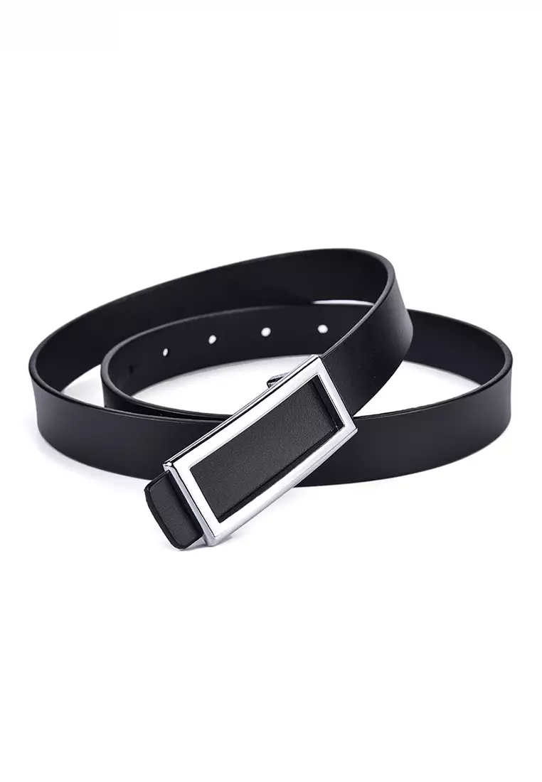 Buy Twenty Eight Shoes Metal Pin Silver Color Rectangle Buckle Leather Belt  JW CY-077.b Online