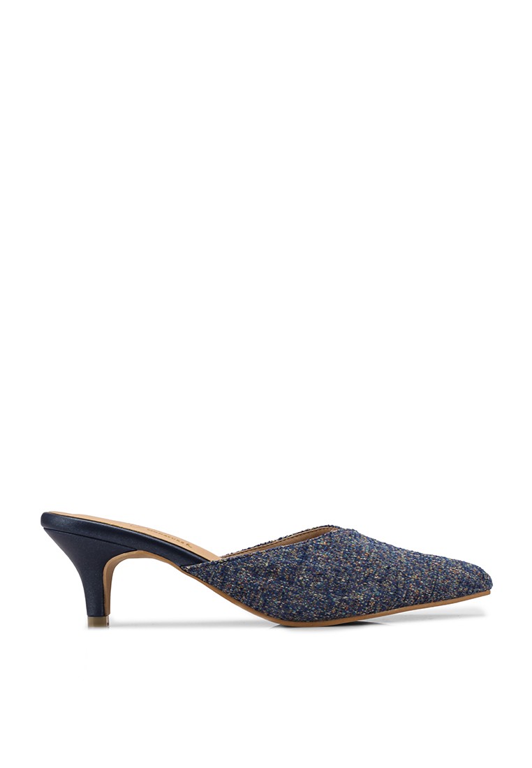 Luna Slip On Pointed Mule Heels