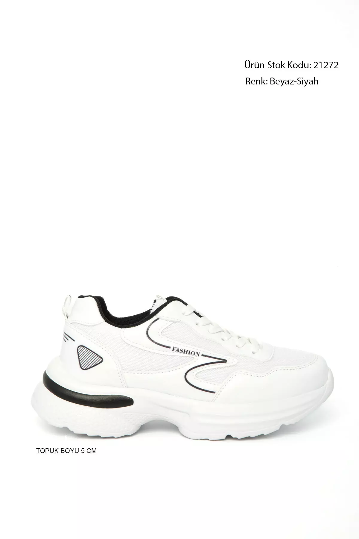 White-Black Women'S Sneaker 21272