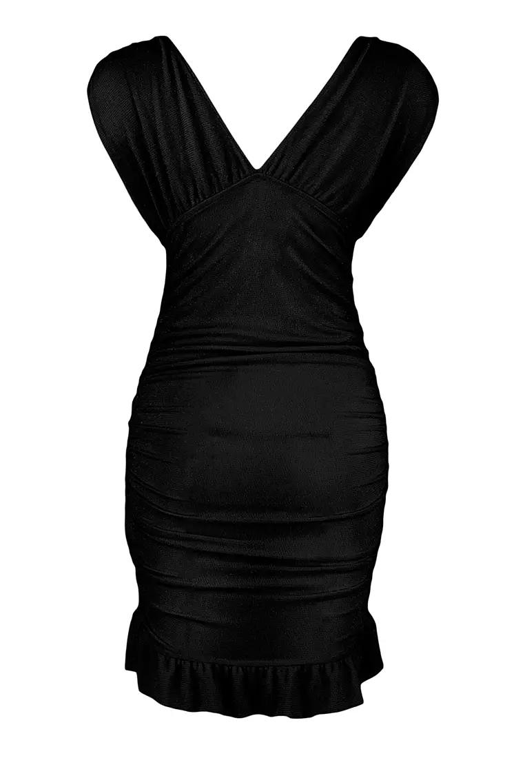 Buy Trendyol Shirred Bodycon Mini Dress 2024 Online | ZALORA Singapore