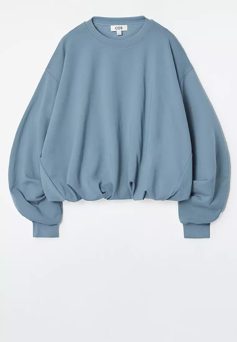 Bubble-Hem Sweatshirt