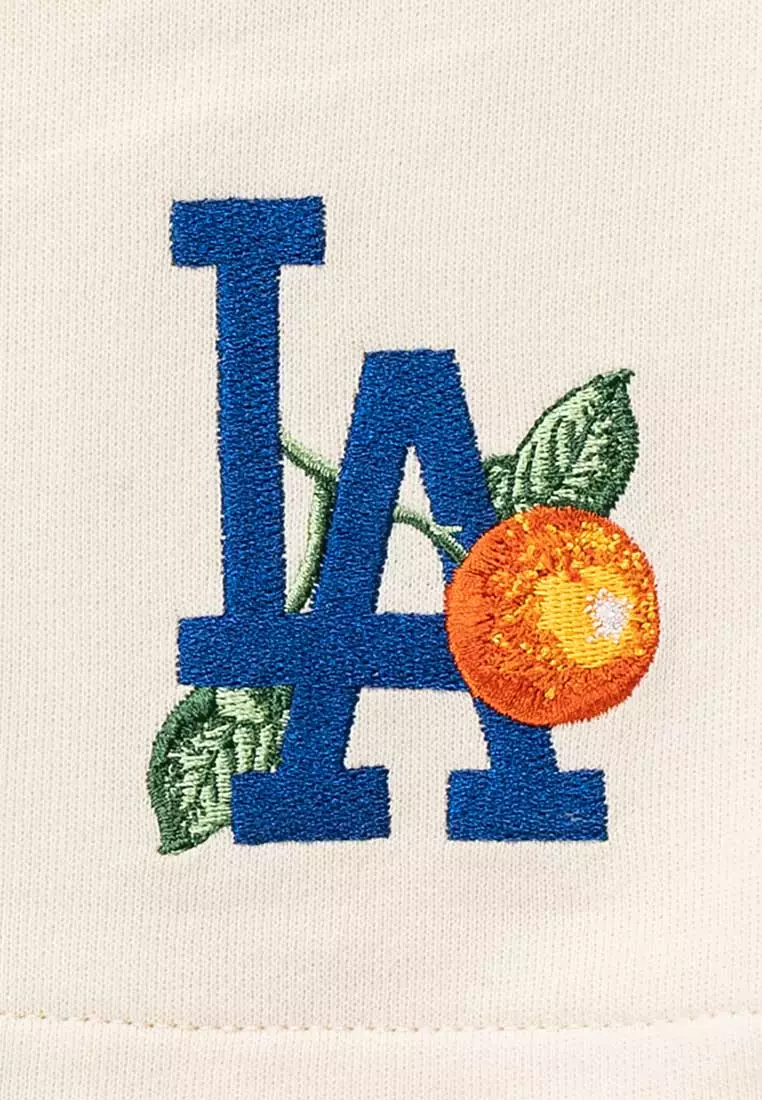 NE Los Angeles Dodgers Harvest Merch Chrome White Knit Shorts