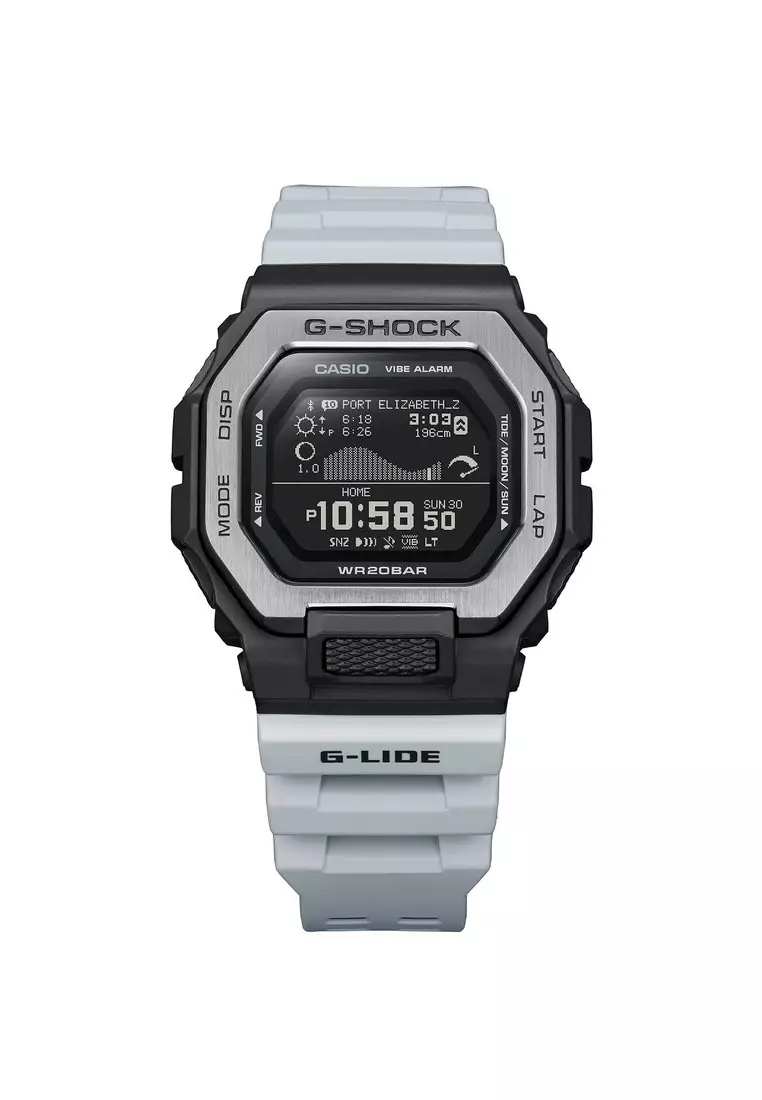 G-Shock GBX-100TT-8 G-LIDE Bluetooth® Men's Sport Watch with Grey