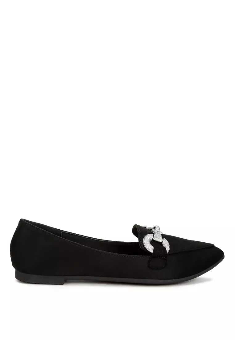 Discount on London Rag  shoes - SKU: Horsebit Detail Flexible Lioafers In Black