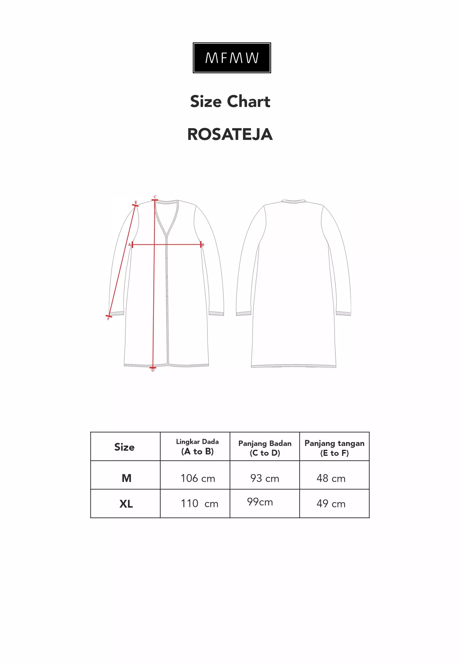 MFMW Rosateja Outer Cardigan Rajut Putih Motif Salur Hitam