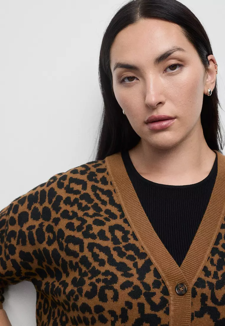 Leopard Knit Cardigan