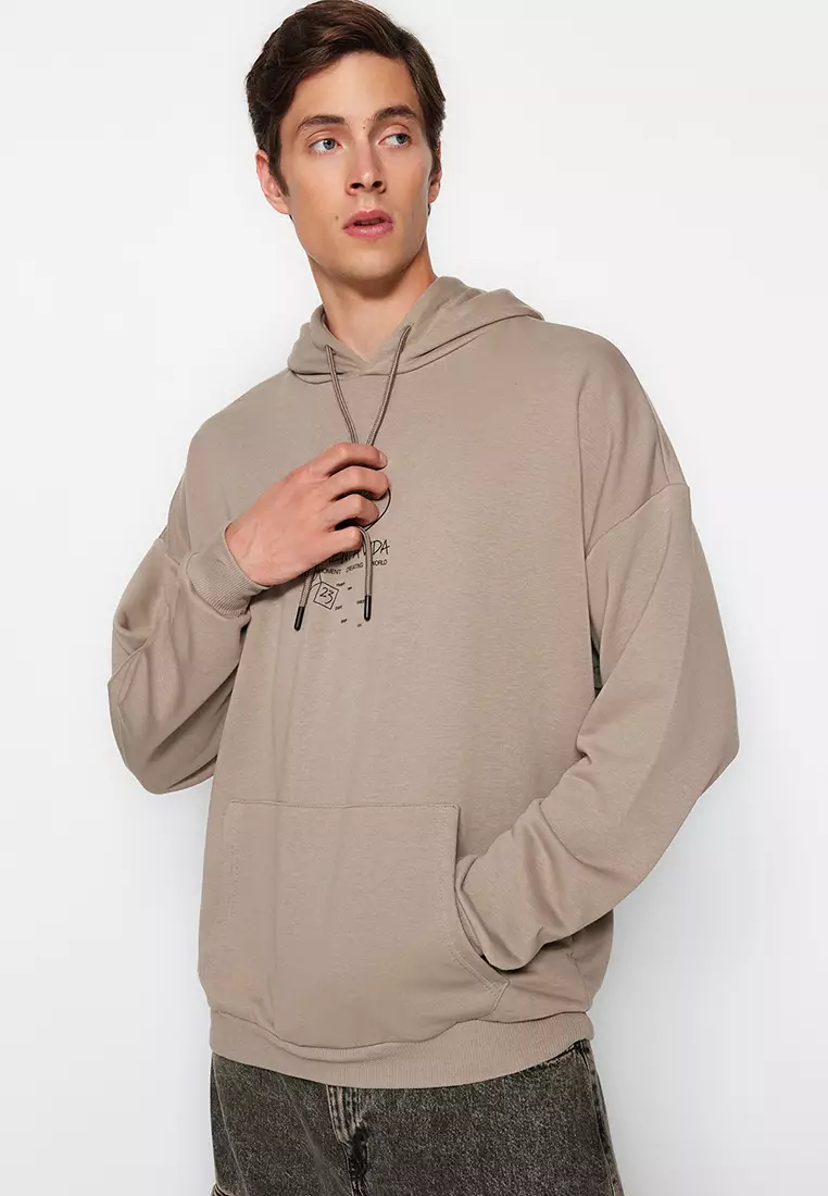 Thick cotton hoodie mens new arrivals