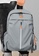 Lara grey Men's Plain Water-proof Wear-resistant Nylon Reflective Zipper Backpack - Grey 3441DACF7FF0D7GS_6