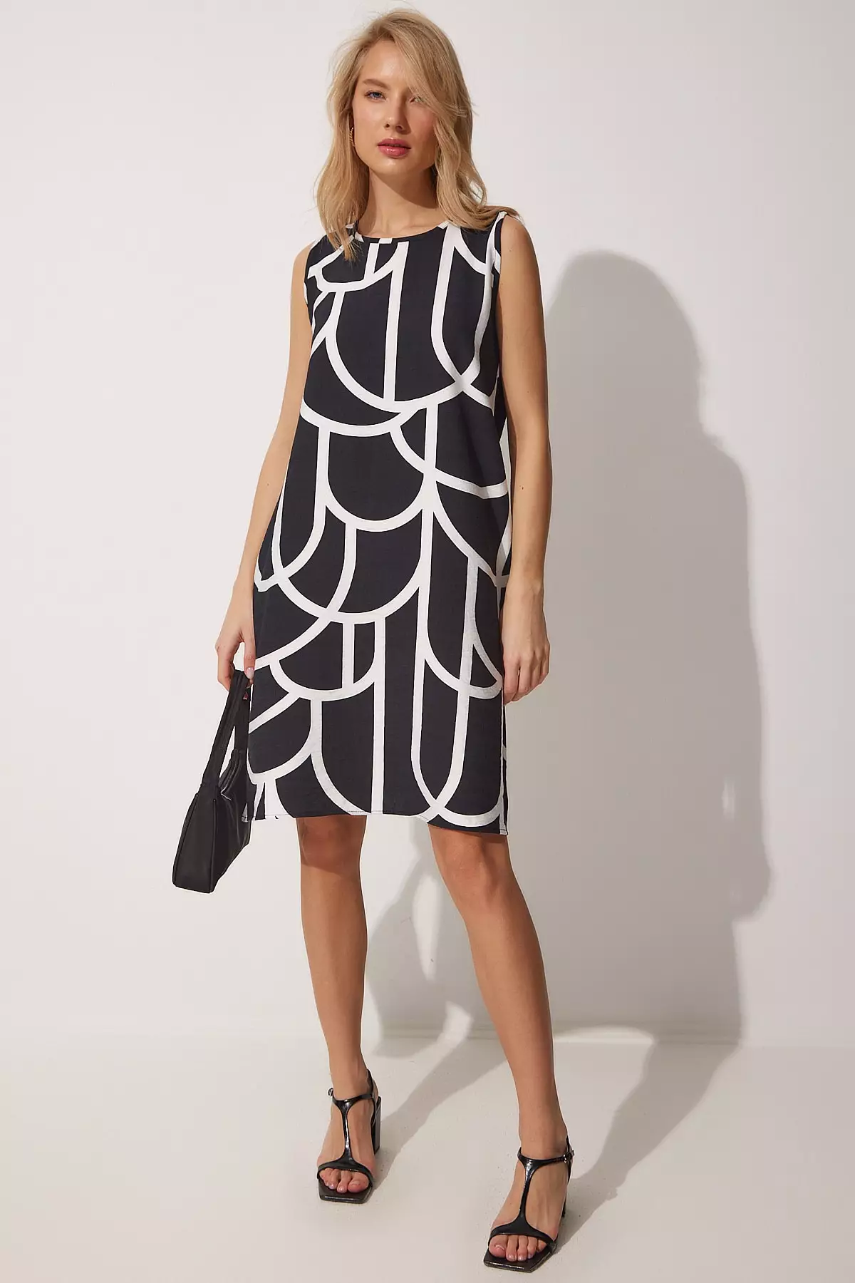 Patterned Mini Summer Dress