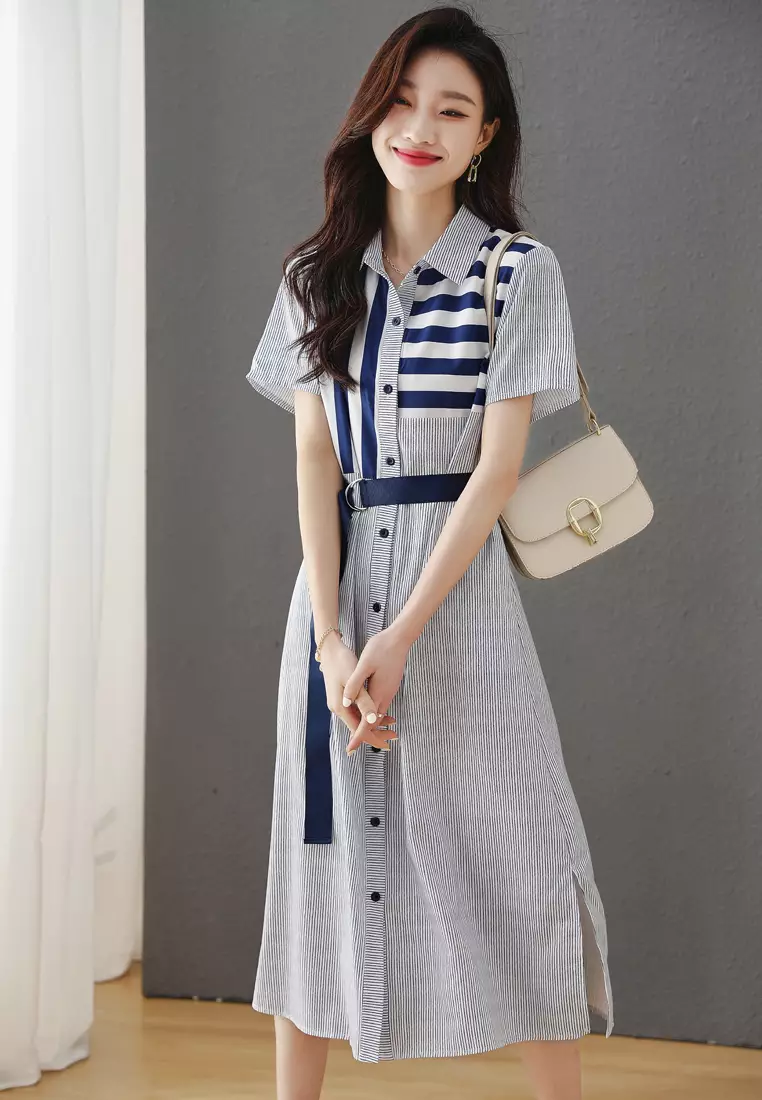 Striped one piece dress store