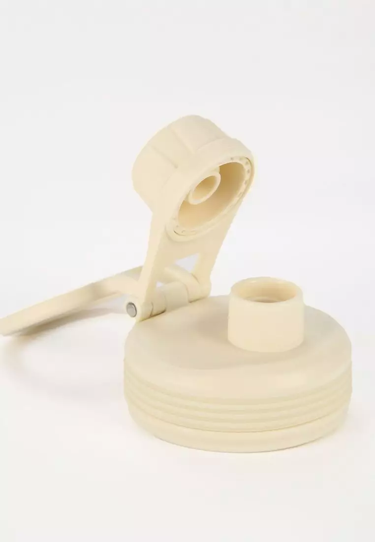 Crossing Urban Ceramic S/S Insulated Screw Cap Sports Bottle With Handle 600ml - Heirloom Blue Cotton (Mix)